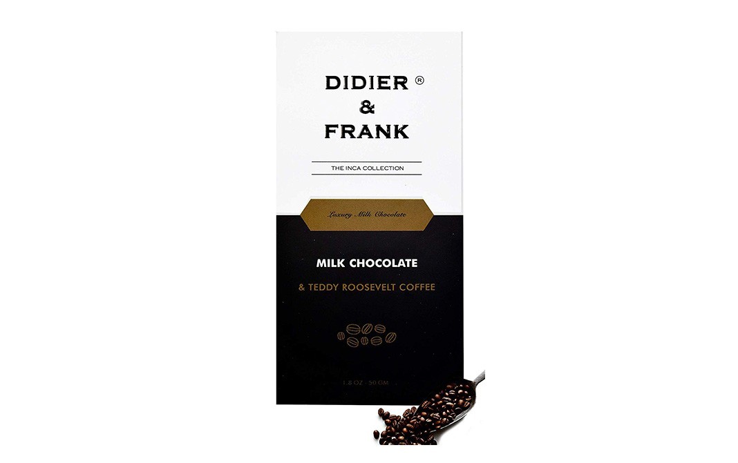 Didier & Frank Milk Chocolate & Teddy Roosevelt Coffee   Box  50 grams